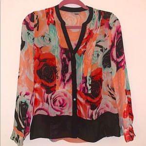 Floral Long Sleeve Blouse